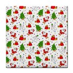 Christmas Pattern  Trees Santa Face Towel