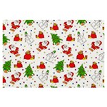 Christmas Pattern  Trees Santa Banner and Sign 6  x 4 