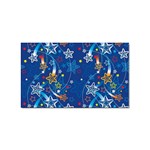 Christmas Stars Pattern Star Sticker (Rectangular)