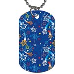 Christmas Stars Pattern Star Dog Tag (One Side)