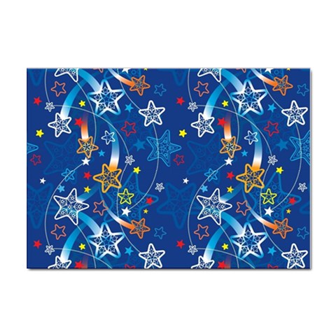 Christmas Stars Pattern Star Sticker A4 (10 pack) from ArtsNow.com Front