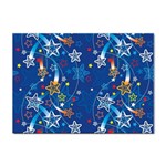 Christmas Stars Pattern Star Sticker A4 (10 pack)