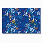 Christmas Stars Pattern Star Postcard 4 x 6  (Pkg of 10)