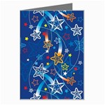 Christmas Stars Pattern Star Greeting Card