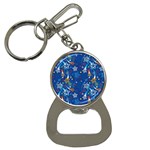 Christmas Stars Pattern Star Bottle Opener Key Chain