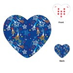 Christmas Stars Pattern Star Playing Cards Single Design (Heart)