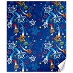 Christmas Stars Pattern Star Canvas 8  x 10 