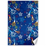 Christmas Stars Pattern Star Canvas 12  x 18 