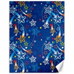 Christmas Stars Pattern Star Canvas 18  x 24 