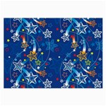 Christmas Stars Pattern Star Large Glasses Cloth