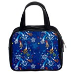 Christmas Stars Pattern Star Classic Handbag (Two Sides)