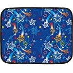 Christmas Stars Pattern Star Fleece Blanket (Mini)