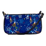 Christmas Stars Pattern Star Shoulder Clutch Bag