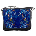 Christmas Stars Pattern Star Messenger Bag