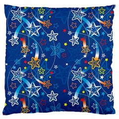 Christmas Stars Pattern Star Large Cushion Case (Two Sides) from ArtsNow.com Front