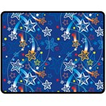 Christmas Stars Pattern Star Two Sides Fleece Blanket (Medium)