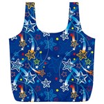 Christmas Stars Pattern Star Full Print Recycle Bag (XL)