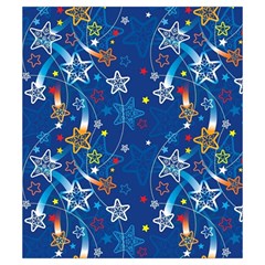 Christmas Stars Pattern Star Drawstring Pouch (Small) from ArtsNow.com Back