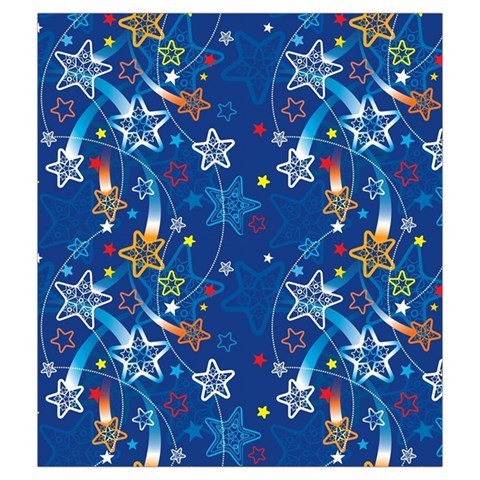 Christmas Stars Pattern Star Drawstring Pouch (Medium) from ArtsNow.com Front