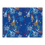 Christmas Stars Pattern Star Two Sides Premium Plush Fleece Blanket (Mini)