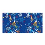 Christmas Stars Pattern Star Satin Wrap 35  x 70 