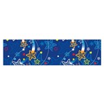 Christmas Stars Pattern Star Oblong Satin Scarf (16  x 60 )