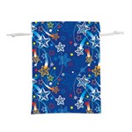 Christmas Stars Pattern Star Lightweight Drawstring Pouch (S)