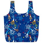 Christmas Stars Pattern Star Full Print Recycle Bag (XXL)