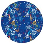 Christmas Stars Pattern Star Round Trivet