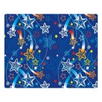 Christmas Stars Pattern Star Premium Plush Fleece Blanket (Large)