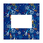 Christmas Stars Pattern Star White Box Photo Frame 4  x 6 