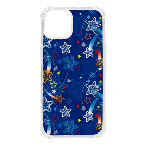 Christmas Stars Pattern Star iPhone 14 TPU UV Print Case from ArtsNow.com Front