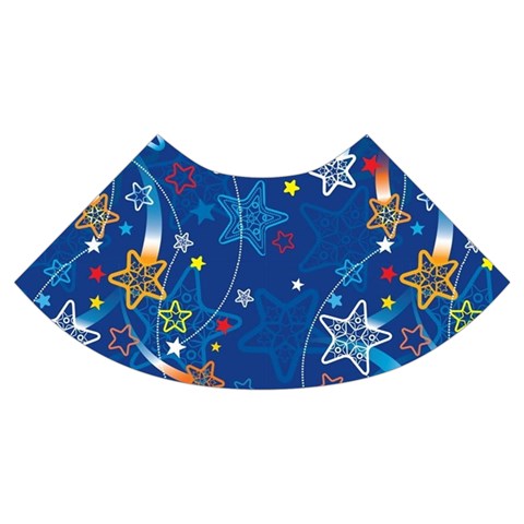 Christmas Stars Pattern Star Trumpet Sleeve Cropped Top from ArtsNow.com Cuff Right