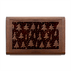 Fun Christmas Trees Adoxali Scandinavian Artistic Background Pattern Wood Oval USB Flash Drive from ArtsNow.com Box