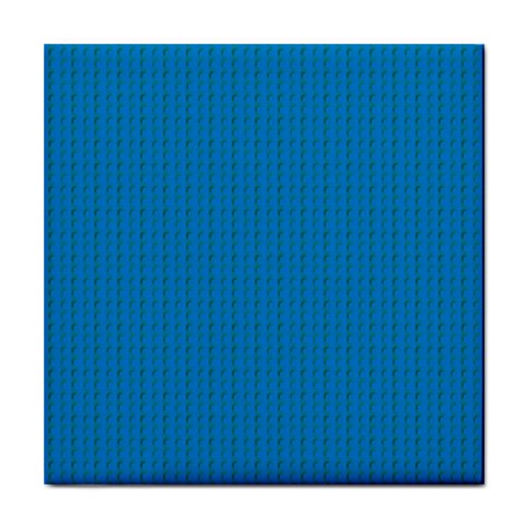 Blue Lego Texture Macro, Blue Dots Background, Lego Tile Coaster from ArtsNow.com Front