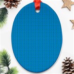 Blue Lego Texture Macro, Blue Dots Background, Lego Ornament (Oval)