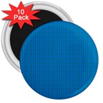 Blue Lego Texture Macro, Blue Dots Background, Lego 3  Magnets (10 pack) 