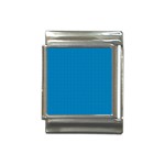 Blue Lego Texture Macro, Blue Dots Background, Lego Italian Charm (13mm)