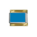 Blue Lego Texture Macro, Blue Dots Background, Lego Gold Trim Italian Charm (9mm)