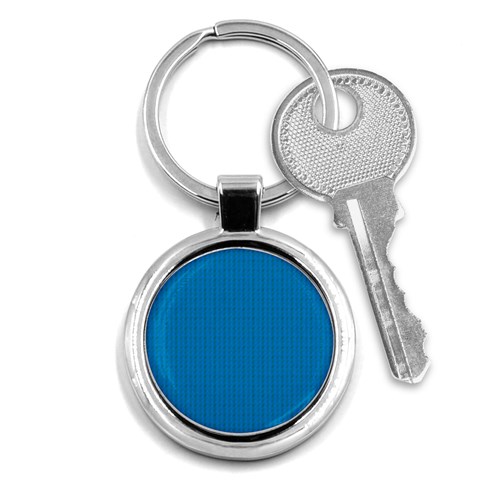 Blue Lego Texture Macro, Blue Dots Background, Lego Key Chain (Round) from ArtsNow.com Front