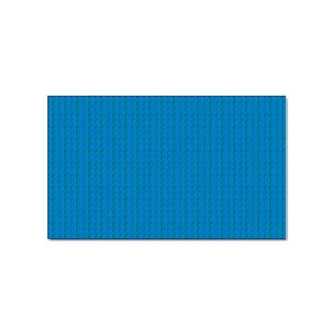 Blue Lego Texture Macro, Blue Dots Background, Lego Sticker (Rectangular) from ArtsNow.com Front