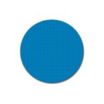 Blue Lego Texture Macro, Blue Dots Background, Lego Magnet 3  (Round)