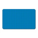 Blue Lego Texture Macro, Blue Dots Background, Lego Magnet (Rectangular)