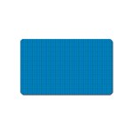 Blue Lego Texture Macro, Blue Dots Background, Lego Magnet (Name Card)