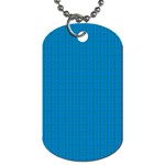 Blue Lego Texture Macro, Blue Dots Background, Lego Dog Tag (One Side)