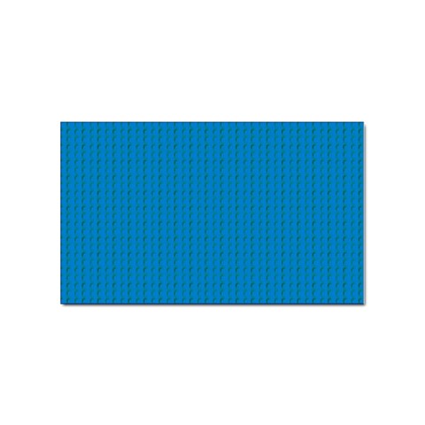 Blue Lego Texture Macro, Blue Dots Background, Lego Sticker Rectangular (100 pack) from ArtsNow.com Front