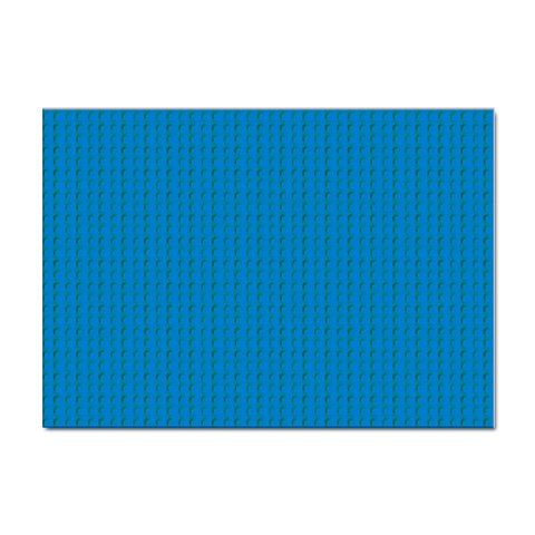 Blue Lego Texture Macro, Blue Dots Background, Lego Sticker A4 (10 pack) from ArtsNow.com Front