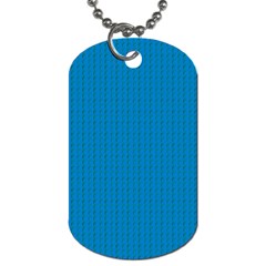 Blue Lego Texture Macro, Blue Dots Background, Lego Dog Tag (Two Sides) from ArtsNow.com Back