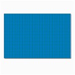 Blue Lego Texture Macro, Blue Dots Background, Lego Postcard 4 x 6  (Pkg of 10)