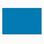 Blue Lego Texture Macro, Blue Dots Background, Lego Postcards 5  x 7  (Pkg of 10)